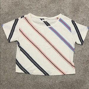 Lou & Grey Striped Boxy Crop Top